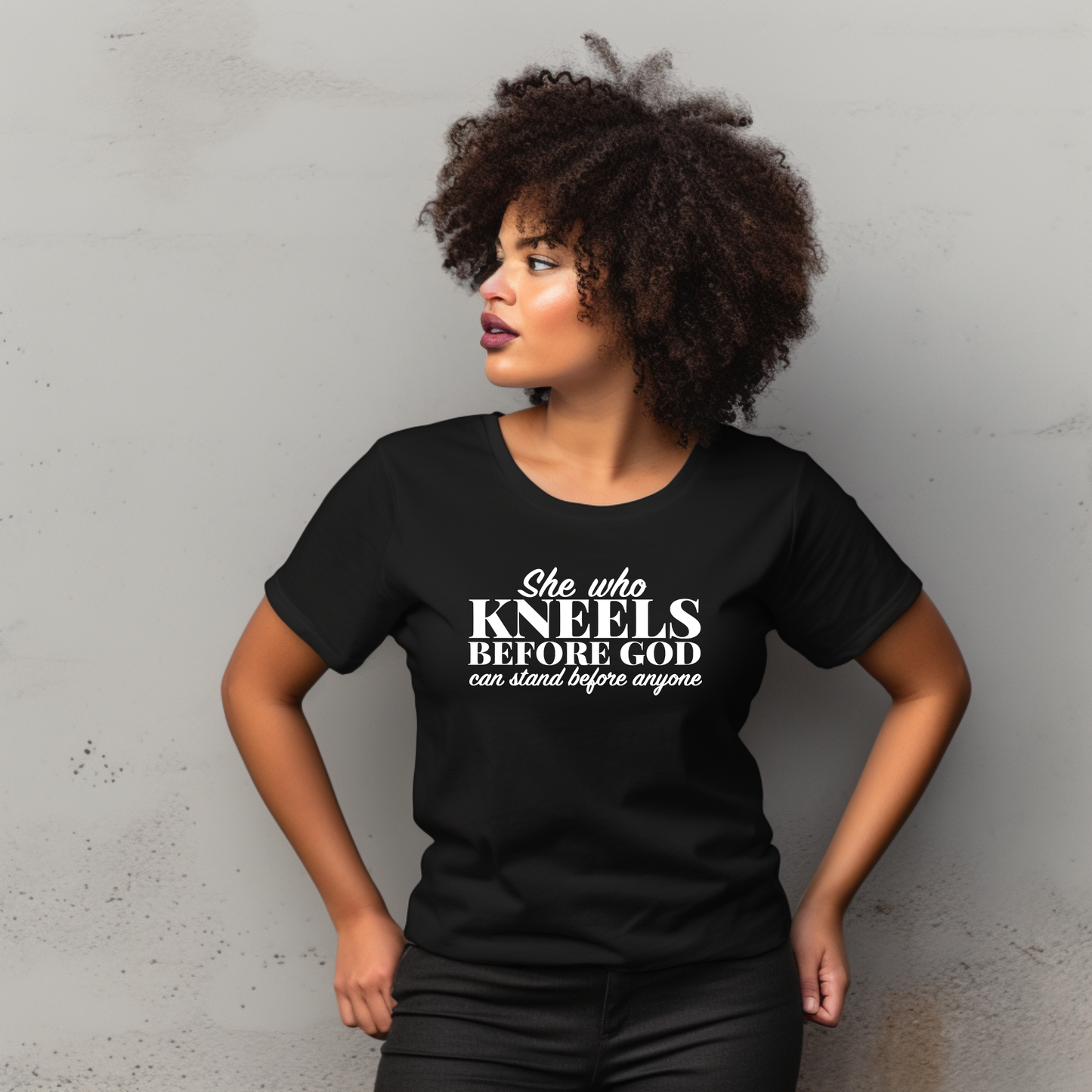 She Who Kneels Screen Print Transfer