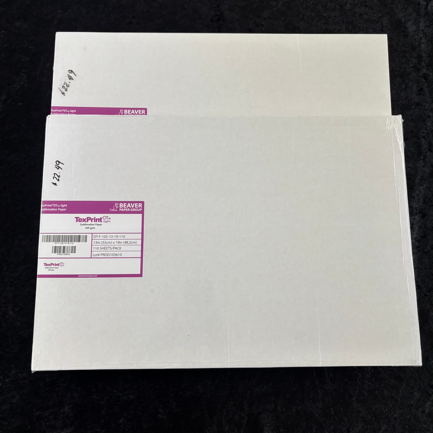 13x19 TexPrint DT Light Sublimation Paper