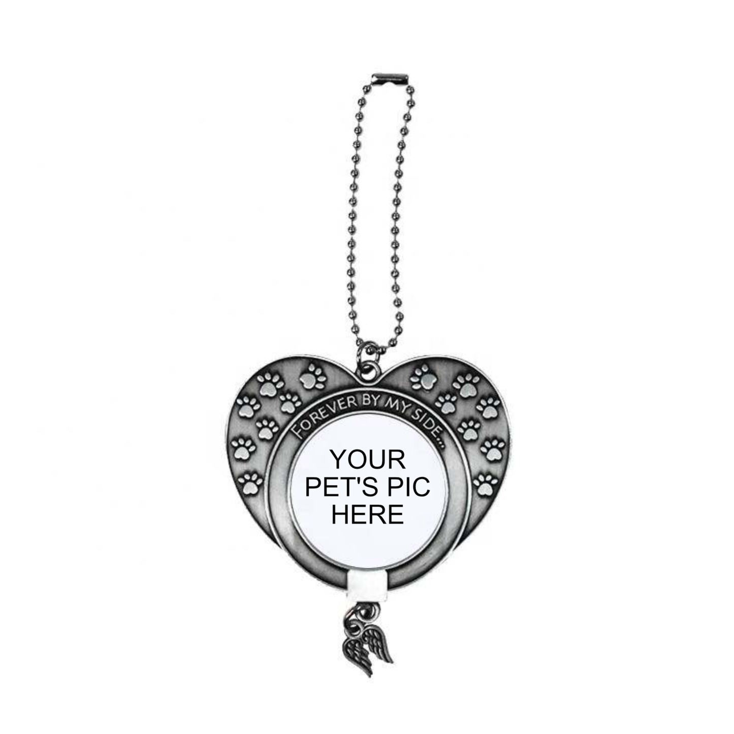 Forever In My Heart Pet Car Hanger Blank