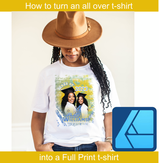 How to turn an all over tshirt design into a full print tshirt design