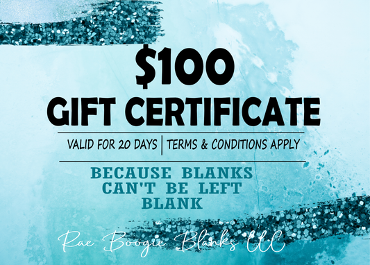 $100 GIFT CERTIFICATE