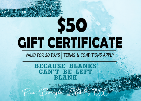 $50 GIFT CERTIFICATE