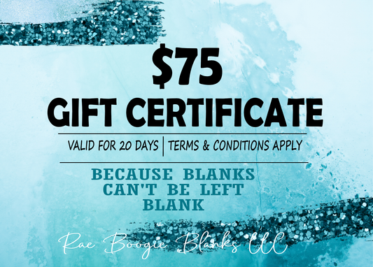 $75 GIFT CERTIFICATE